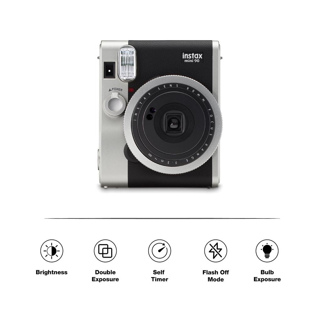 Fujifilm Фотоаппарат мгновенной печати Instax Mini 90 Neo Classic Black INS MINI 90 NC