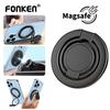 FONKEN MagSafe Phone Magnetic Finger Ring Holder for iPhone 13 14 15 Adhesive Phone Stand Grip Mount Smartphone Accessories