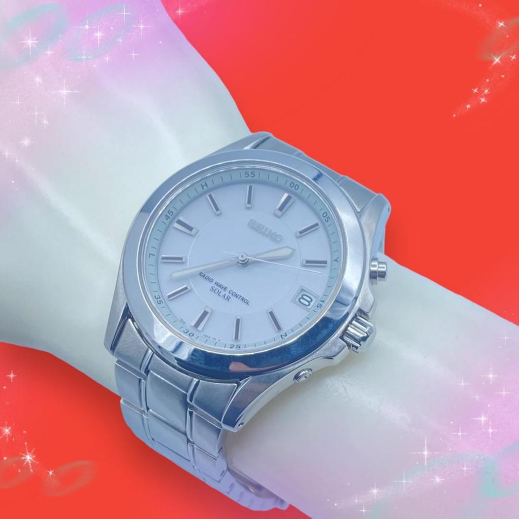 [USED] Seiko Spirit Men's Watch, Waterproof, Solar-Powered, Working Condition