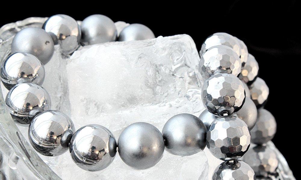 One&Only Jewellery Террагерцовый Минерал 14мм Браслет/Браслет (Круглый x Большой)