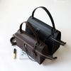 High End Retro Commuting Simple Large Capacity Handbag Shoulder Bag Crossbody Bag Genuine Leather Women's Bag