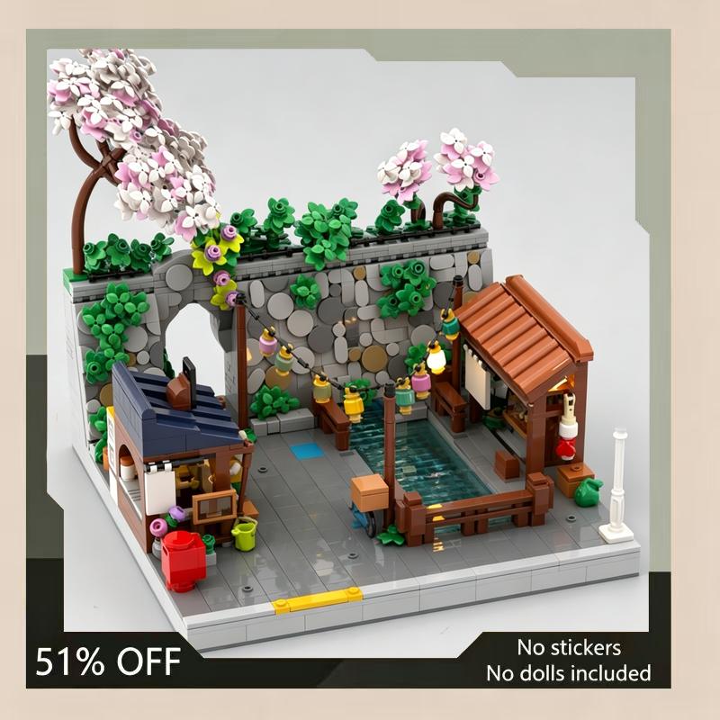 7659 ШТ. Японская Модульная Коллекция MOC Строительные Блоки Архитектура DIY Сборка Креативная Игрушка Коллекция Дисплей Подарок