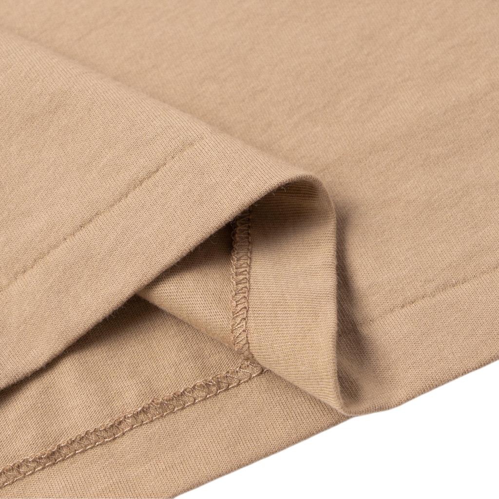 Polo Ralph Lauren FW23 однотонная футболка с вышитым маленьким пони, круглым вырезом и коротким рукавом, мужская футболка цвета хаки 710671426-241