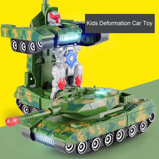 Электрический трансформирующийся робот-автомобиль, игрушка с музыкальным светом, автоматическое преодоление препятствий, деформация для детей