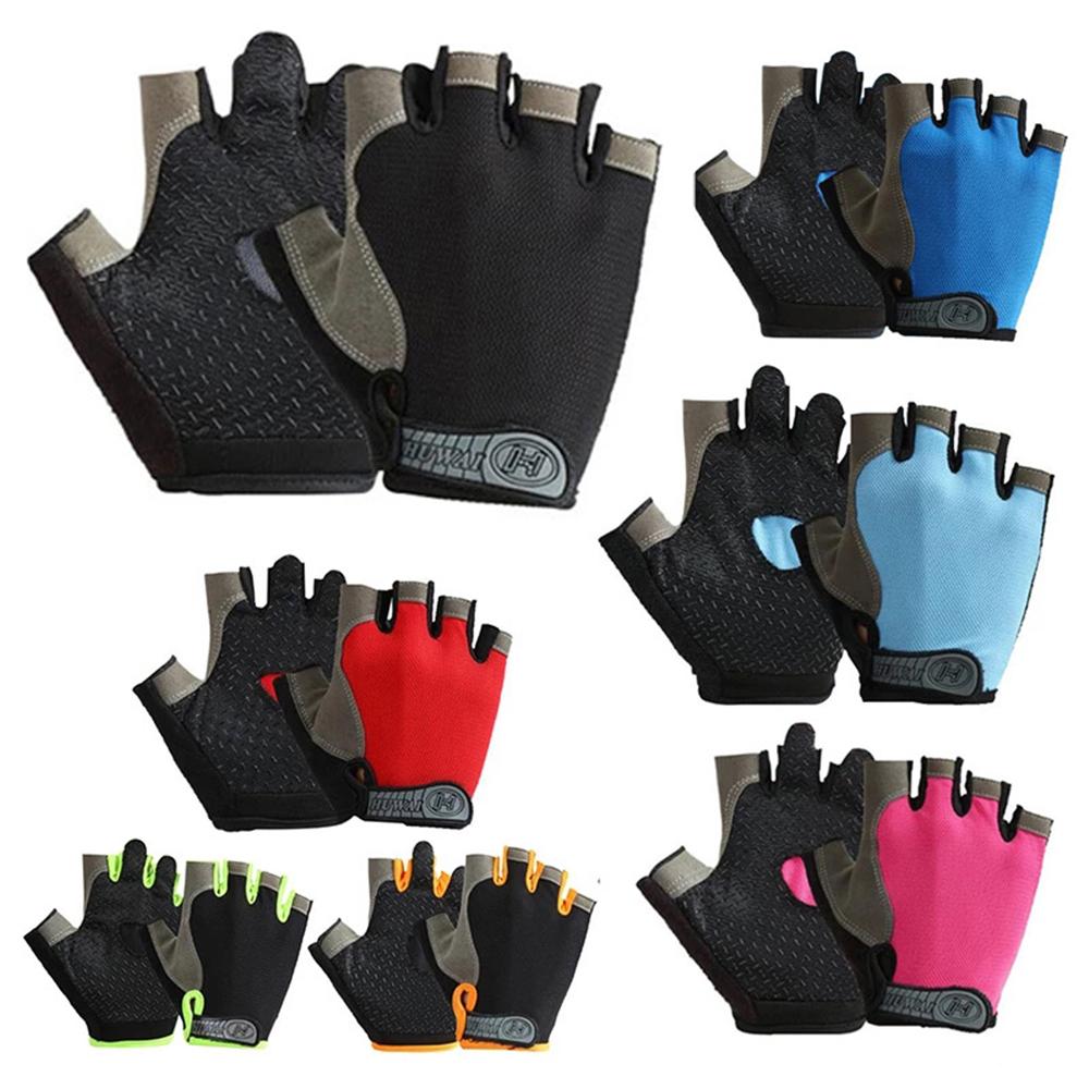 1 Pair Durable Half Finger MTB Outdoor Cycling Gloves Bodybuilding Bicycle Gloves Riding Gloves