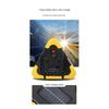 Portable Car Solar-Powered Emergency Warning Light Auto LED Triangle Signal Lamp 5 Modes with Handle Car Roadside Repair Safety