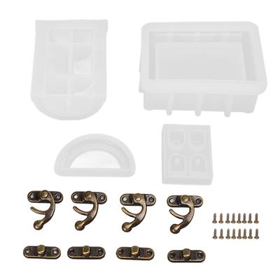 Силиконовые формы «Сундук с сокровищами» Устойчивость к высоким и низким температурам Легкая выемка Многоразовая смола