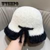 Plush Opening Warm Fisherman Hat for Women Autumn and Winter Bucket Hat
