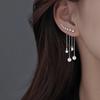 925 Sterling Silver Star Tassel Drop Earrings for Women Cubic Zircon Splittable Dangle Earrings Party Jewelry New