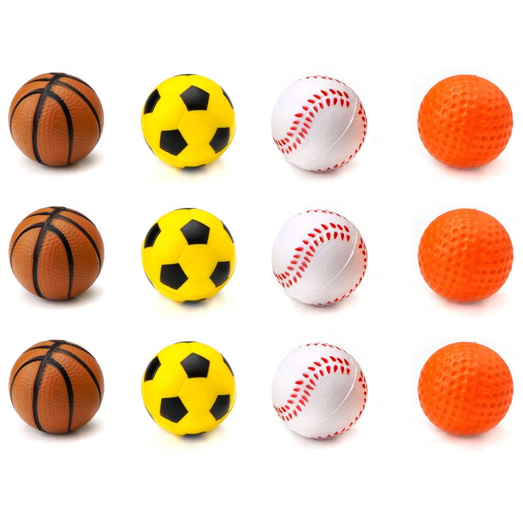 Chiwava 12 шт. 4 см мягкая резиновая пена игрушка для кошек мяч губка спортивный мяч котенок интерактивная игрушка