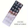 Retro Flower Butterfly Nail Art Templates Stamping Plate Snowflake Animal Lace Stamp Templates Plate Nail Art Decor Tools