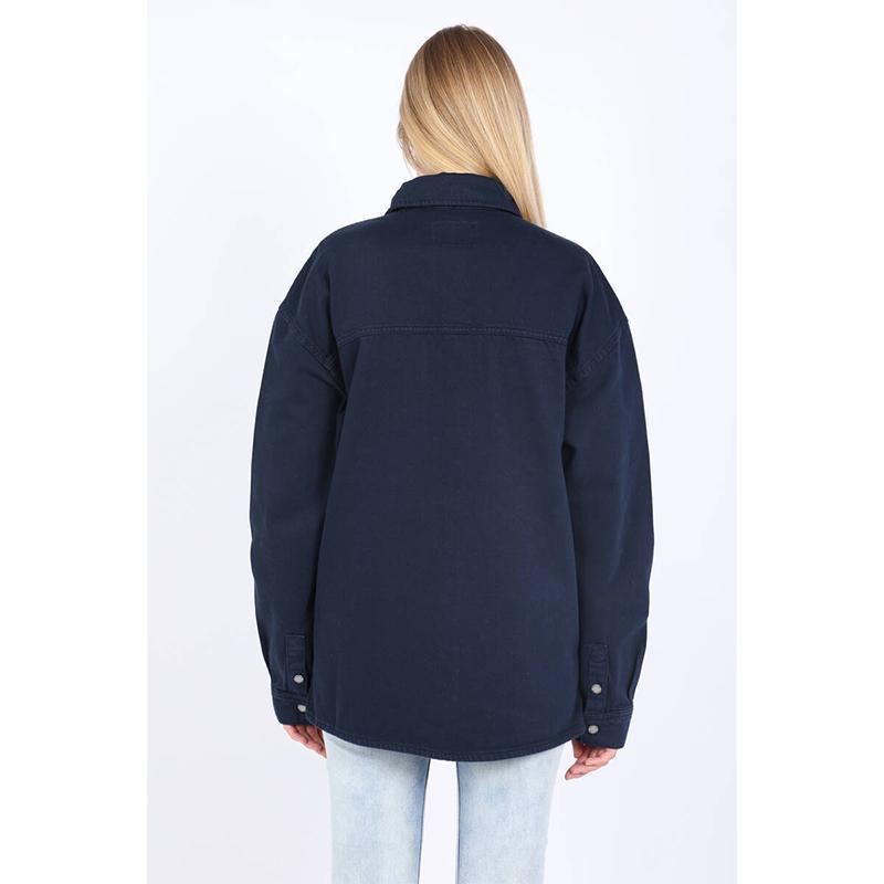 Women's Oversize Jean Shirt Navy