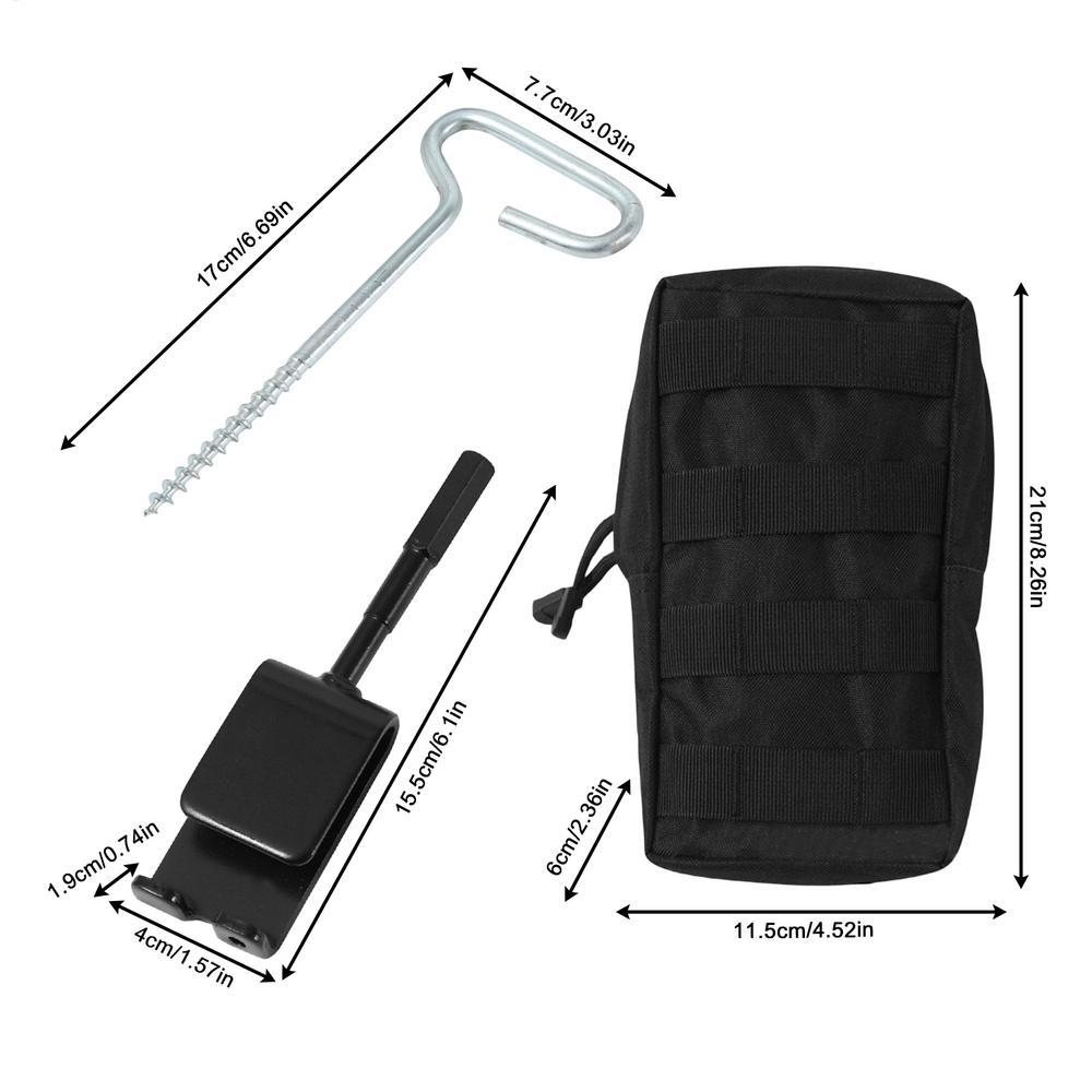 Ледовые колья с резьбой Универсальные Металлические колышки для палатки для рыбалки на льду Адаптер-бур для ледобура для кемпинга и выживания на открытом воздухе