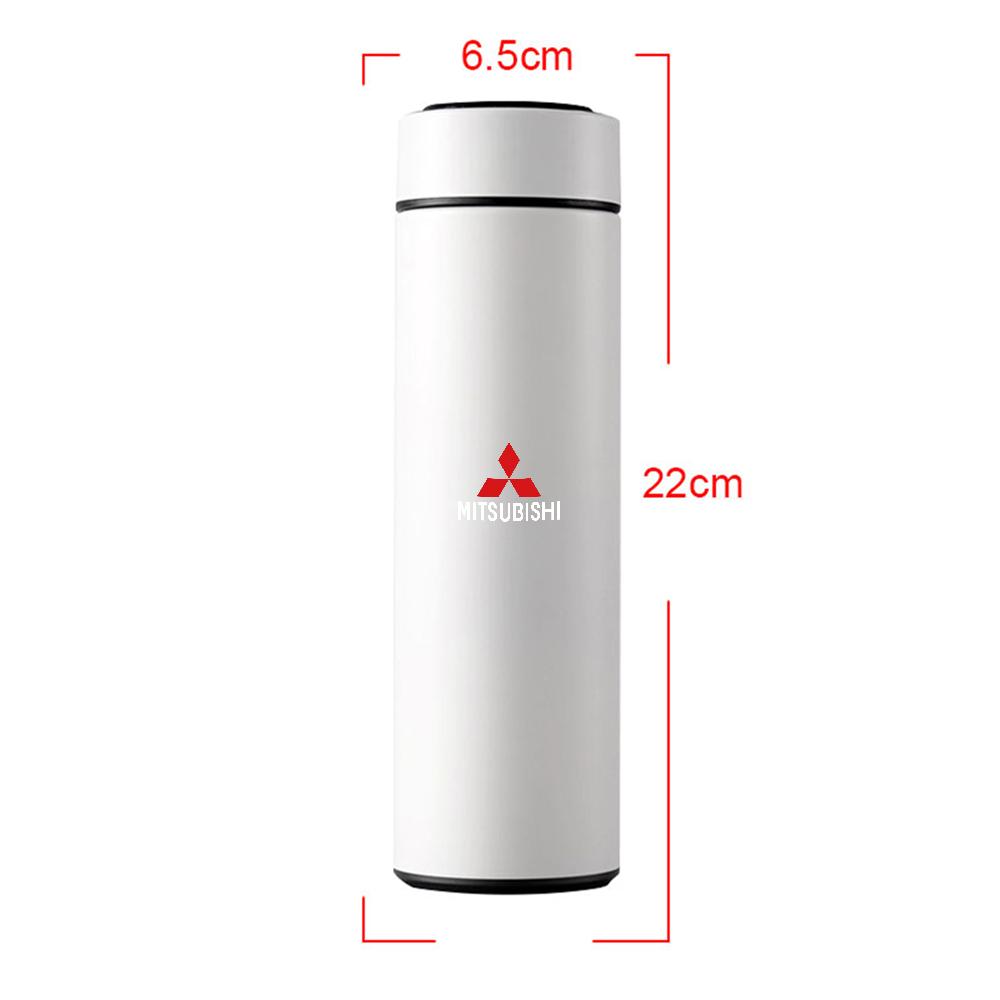 Car Smart Thermos Mug Water Bottle Cup Auto Accessories For Mitsubishi Space Star Lancer 9 Outlander Xl Eclipse Cross Asx Pajero