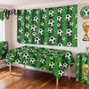 PE Plastic Tablecloth Decorative Football Tablecloth, Waterproof Design, Rectangular Tables Field Background Cloth, for Party Decorations Oil-proof