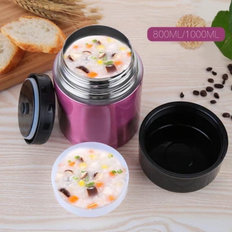 1000ml Stainless Steel Thermos Lunch Box for Hot Food with Containers 800ml Vacuum Flasks Thermoses Thermo Mug Thermocup
