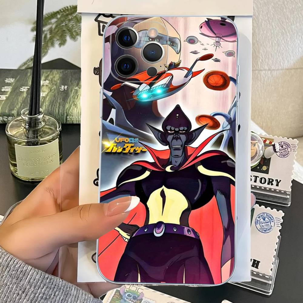 UFO R-Robot G-Goldorak For IPhone 17 16 15 14 13 12 11 Pro Max Plus Phone Case High End Silicone