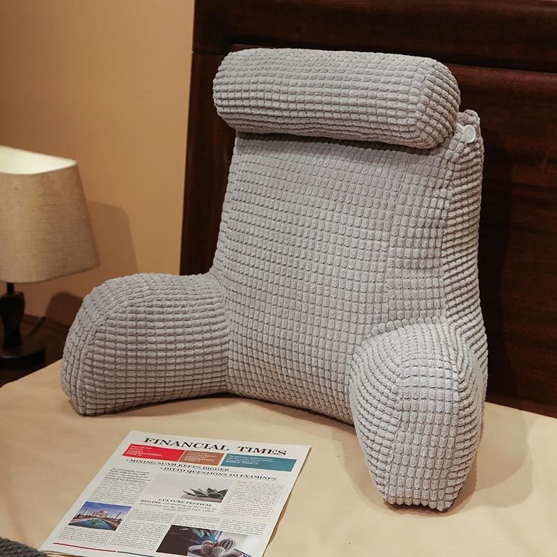 Однотонные Удобные Подушки для Снятия Стресса Минималистичные Мягкие Дышащие Подушки-Спинки У Кровати Дивана Подушка для Поддержки Шеи и Поясницы
