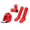 Karate Equipment MMA Suit Boxing Gloves Set Leg Shin Guard Hand Palm Foot Protector Helmet Men Bands Karate Unisex Adult Child