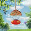 Hummingbird Feeder Outdoor Glass Hanging Feeder Ant And Bee Resistant Multicolor Bird Feeder Garden Decor Gift for Women