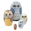 Yousheng 5-слойная кукла-матрешка сова, деревянные русские матрешки, развивающая игрушка-матрешка сова для детей, подарок, домашний декор, центральный элемент для стола