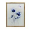 Delicate Blue Flowers Delicate Blue Flowers, 30X40 Cm, Frame Wooden Light Oak, Matte Paper 230 Gsm