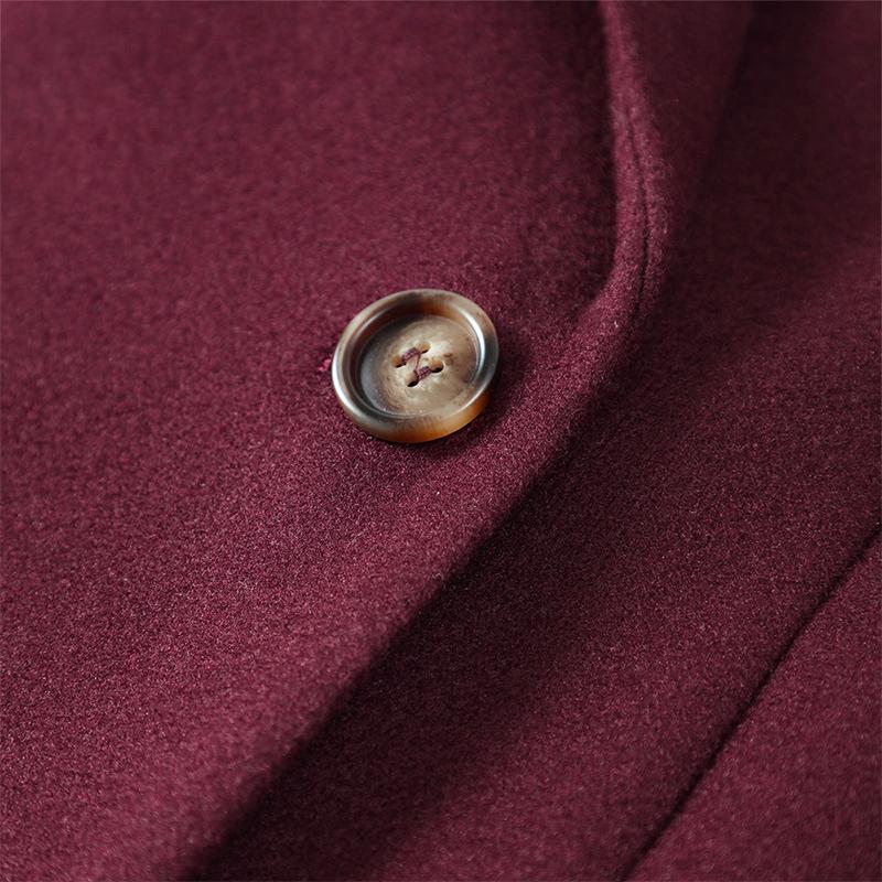 Модное женское пальто с отложным воротником и карманами, длинный рукав, длинное двубортное пальто, осень-зима, новая женская куртка