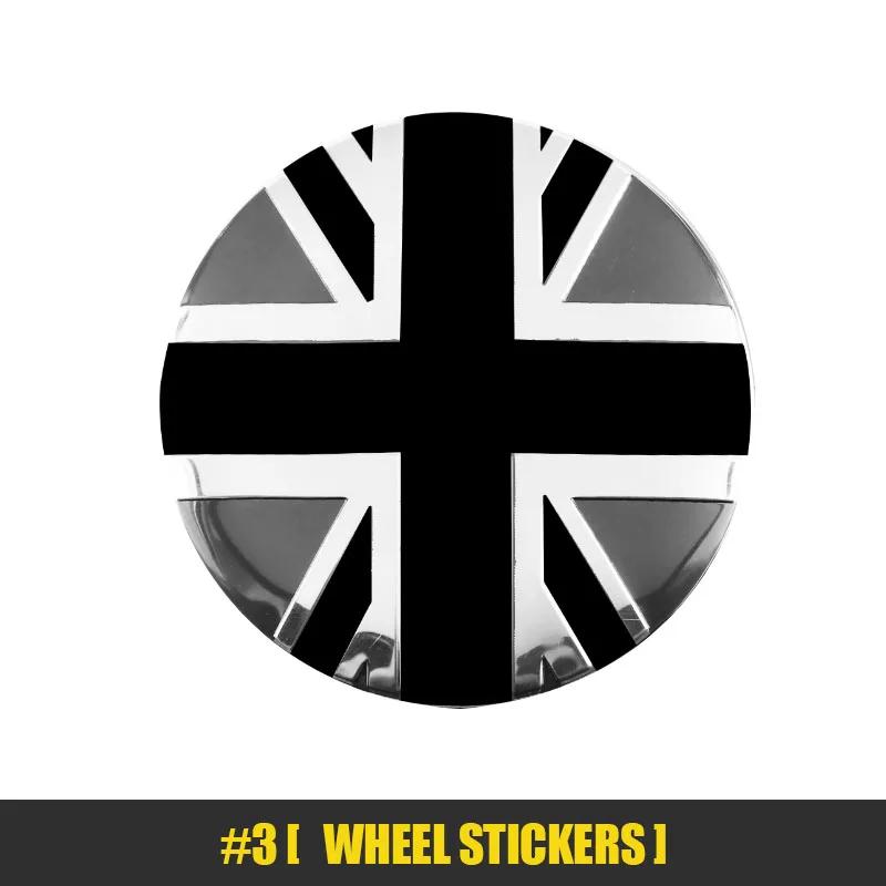 hrlcu10 4Pcs Car Wheel Hub Center Cover Badge Decorative Stickers For BMW Mini Works Cooper F54 F55 F56 F57 F60 R50 R52 R53 R55 R56 R57