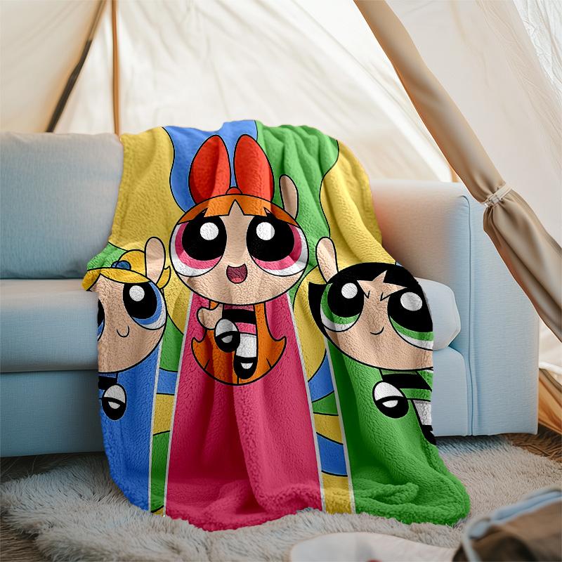 The Powerpuff Girls2 printed throw blanket—lightweight,soft,warm;versatile blanket for all seasons—perfect as &air-conditioning throw,nap blanket