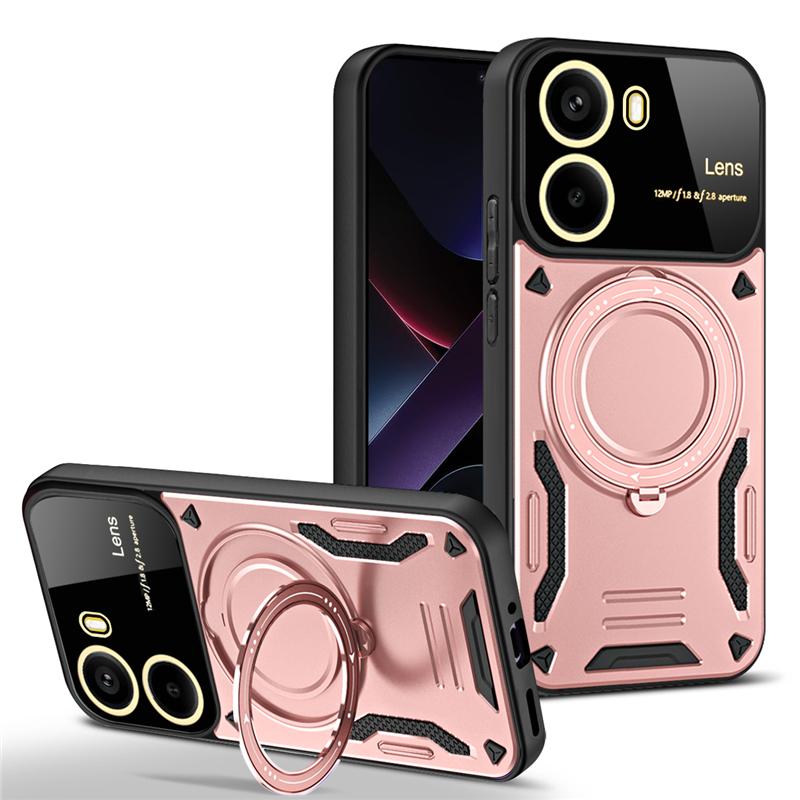 For POCO X7 Pro 5G Case Luxury Armor Magnetic Ring Case For Xiaomi POCO X7Pro Poko Little X7 Pro Magsafe Wireless Charging Cover