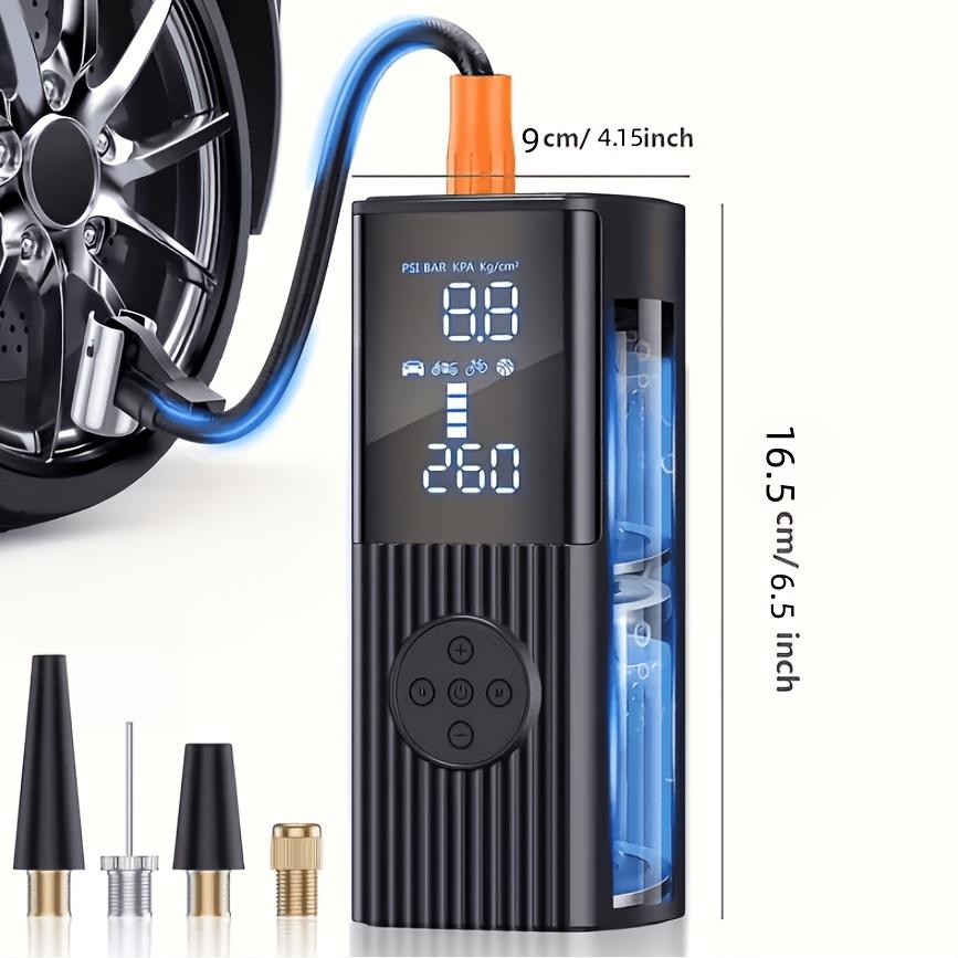 Portable tire pressure gauge with integrated air pump for car tire inflation210PSI Air Pressure22Tank design with rechargeable battery LED Lighted