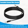 79.9-Inch Turntable Ground Wire for Turntable Custom Plug Electroplating Long Process (C Vinyl Ground Wire Banana Plug)