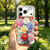 Чехол для iphone 16 Plus 12 18 Pro Max 15 Air 14 11 17 Pro XS Max 13 XR Серебристый Блеск Трескающийся Фон Сад Полный Весны