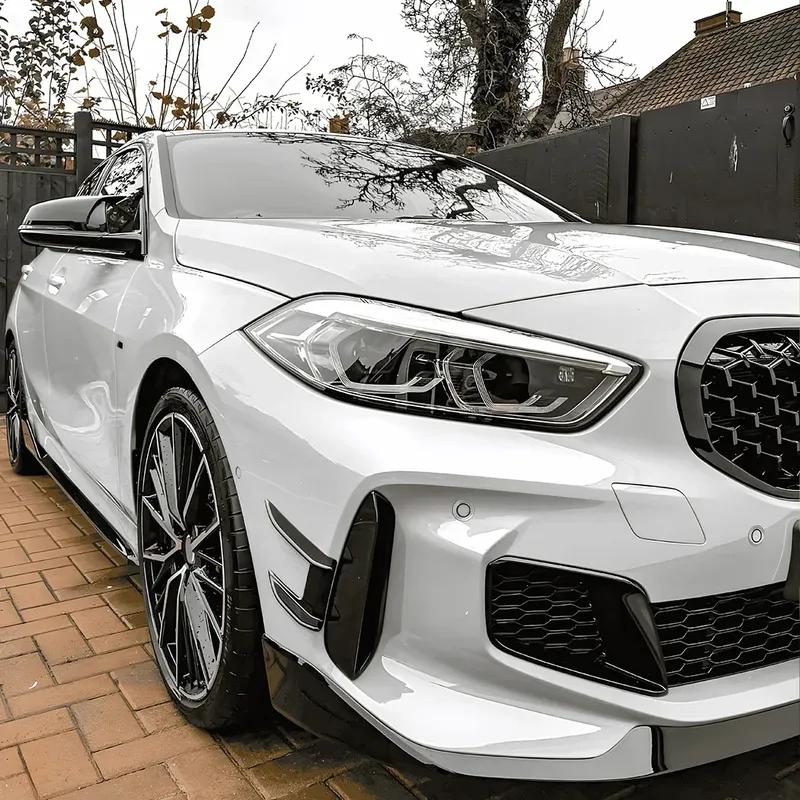 M Performance 1 Pair Bumper Lip Side Spoiler Splitter Cover ABS Gloss Black For Bmw 1 Series F40 120i 128ti 118i M135i +