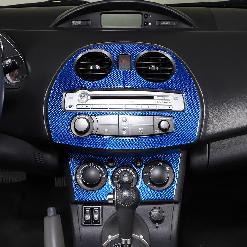 Углеродное волокно автомобиля внутренняя центральная панель управления отделка выход CD кондиционер крышка наклейка для Mitsubishi Eclipse
