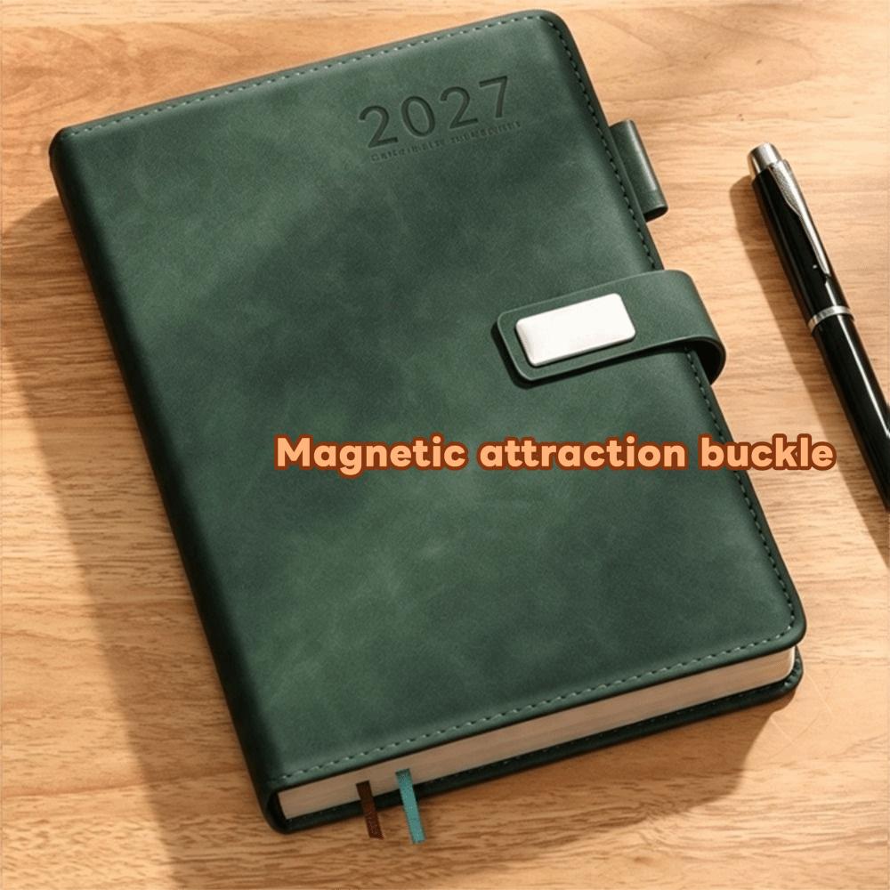 PU Leather Cover Agenda Planning Notebook A5 To-do List Notebook Simple Schedule Journal Office