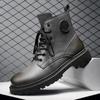 Популярные кожаные ботинки Martin на шнуровке, мужские весенние и осенние ботинки