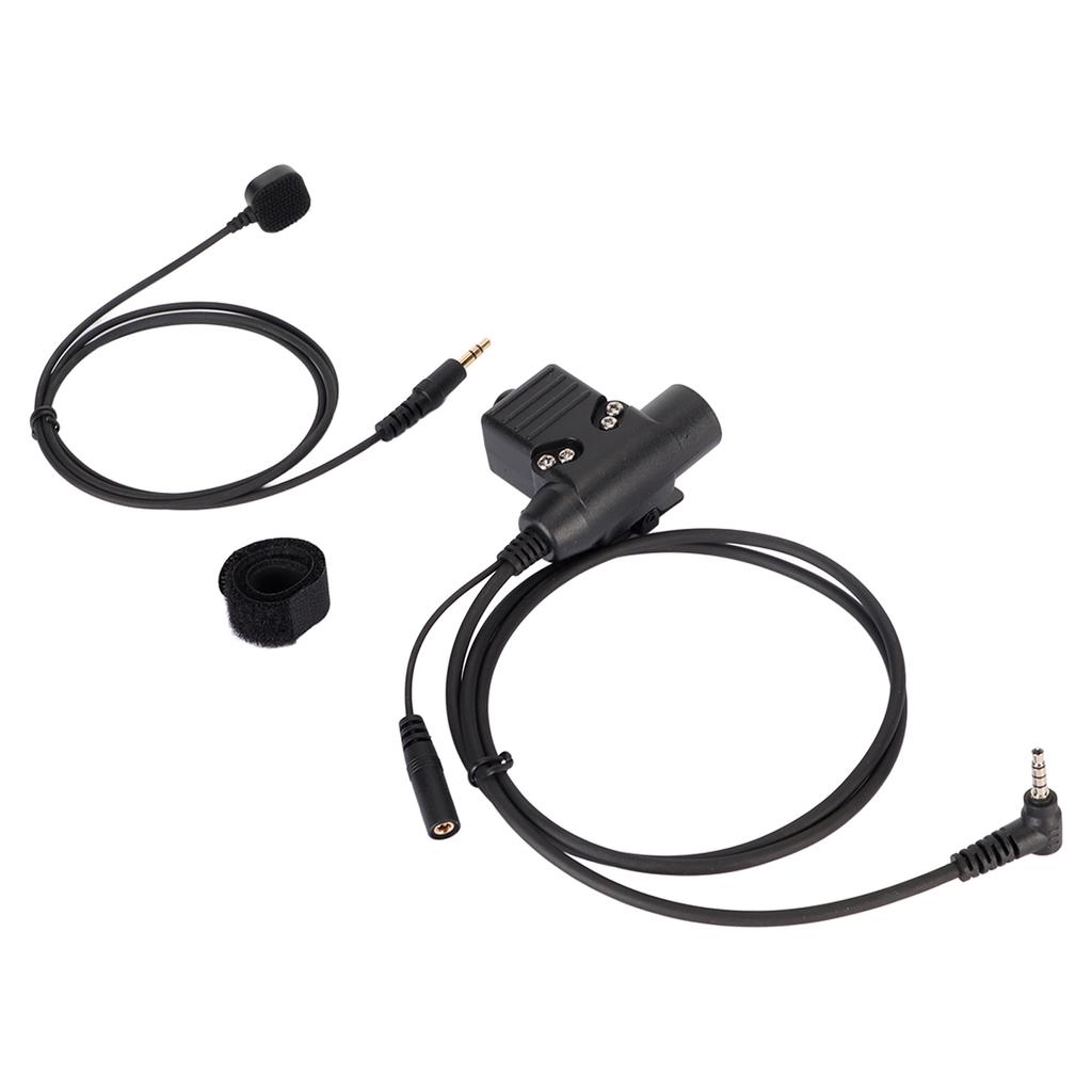 Walkie Talkie Headset Connector U94 Handheld Microphone Adapter PTT 2 Way Radio Headset Adapter for
