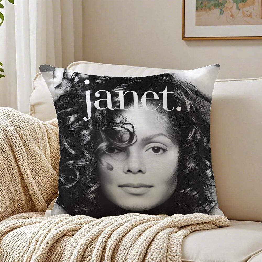 Cute JJanetS JJacksonS Cushion Cover Pillowcase Antidustmite living Room Sofa Decor Cushion Room