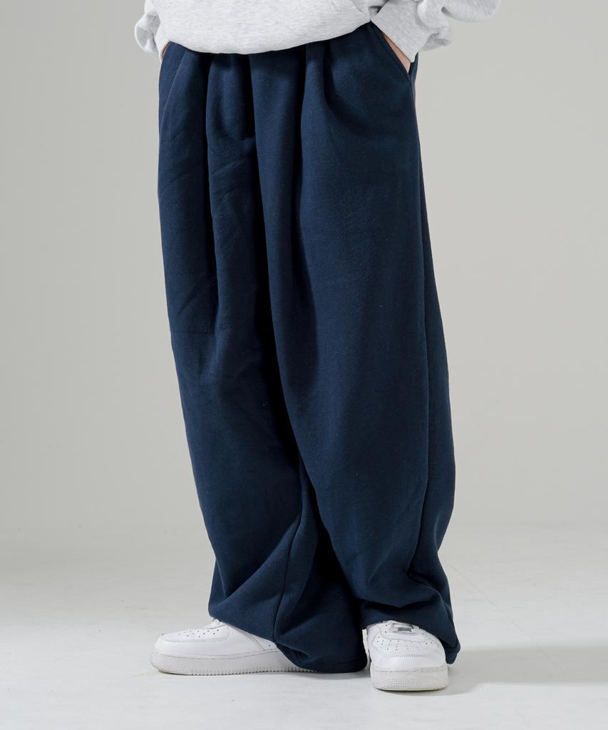 PUNCHLINE From Oversized Double-Tuck Sweatpants Navy Islp6229