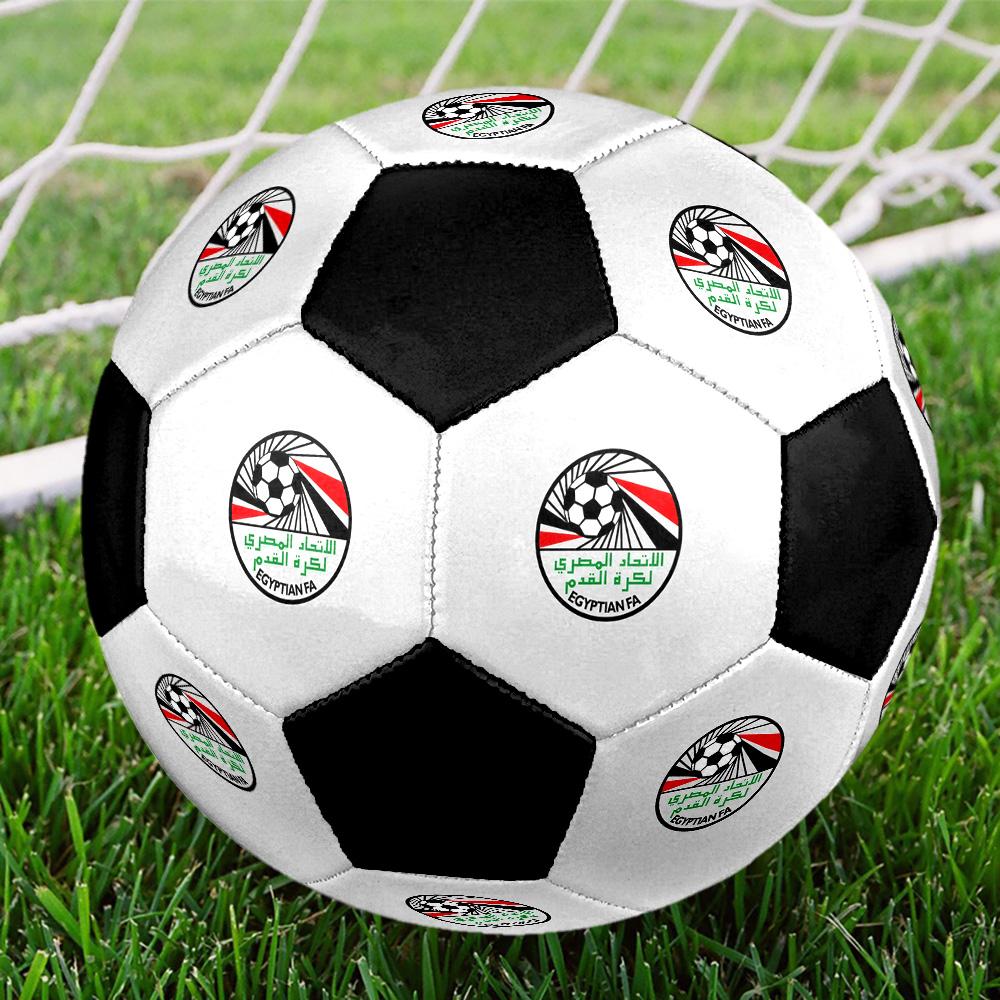 Egyptian FA Soccer Ball Colorful All Ages Machine Stitched PVC Competition Ready Durable High-Bounce.SIZE5