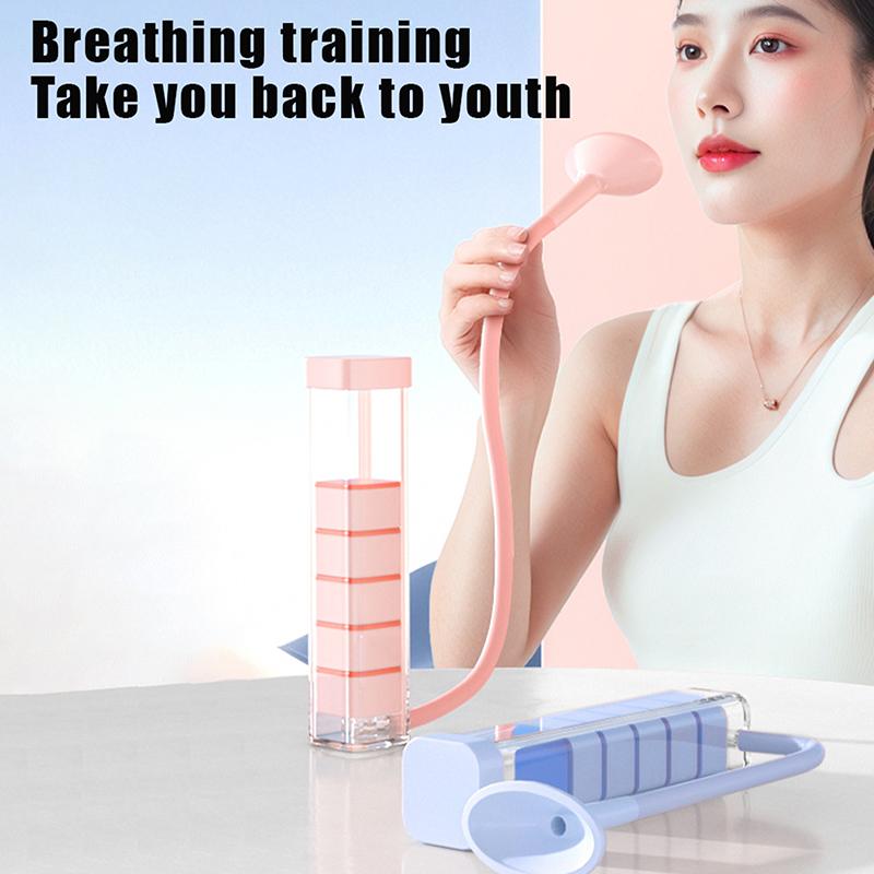 Тренажер для дыхательных упражнений – Тренажер для мышц живота и Улучшитель емкости легких, Подходит для мужчин, женщин и взрослых