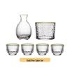 HA Japanese Hammered Glass Sake Set