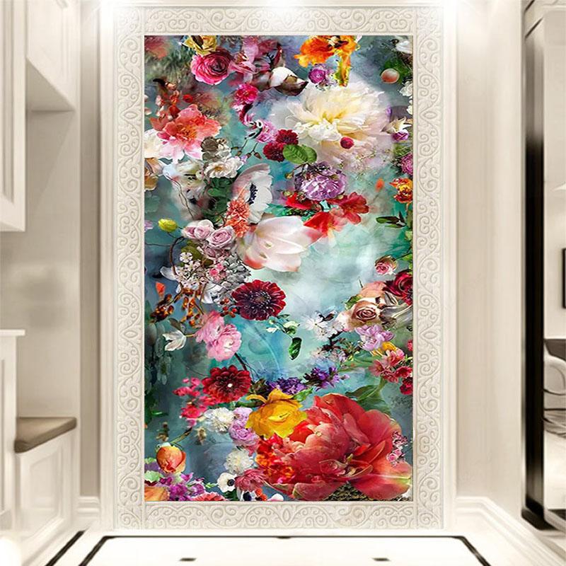 5D Diy Алмазная картина Красивое искусство цветок Алмазная вышивка Полный вышивка крестом Домашний декор Подарок ручной работы