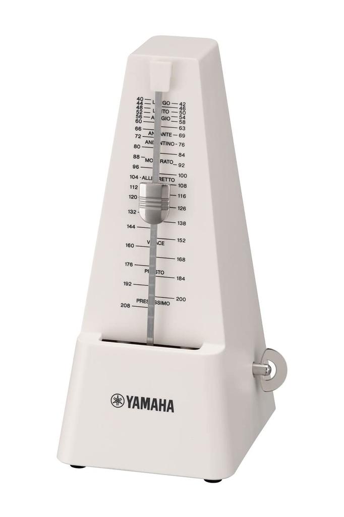 YAMAHA Metronome Ivory Classic Triangular Pyramid Style Matte Finish Prevents Fingerprints Mainspring Drive MP-90IV