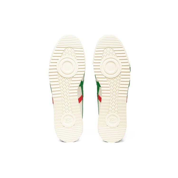 ONITSUKA TIGER Mexico 66 Кожаные Спортивные Удобные Нескользящие Износостойкие Низкие Повседневные Кроссовки Унисекс Белый Красный Зеленый 1183B889-103