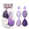 4/5/6pcs Makeup Sponge Set Cosmetic Puff for Foundation Cream Powder Concealer Make Up Blender with Box Flower Series