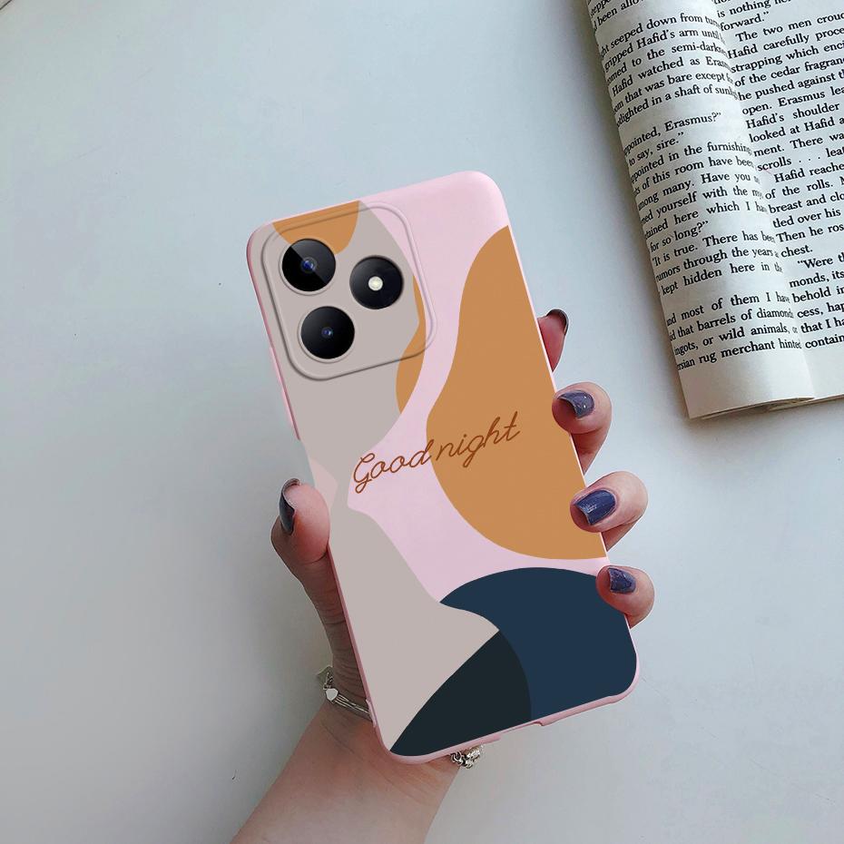 Чехол для Realme Note 50 Силиконовый Модный Мраморный Астронавт Расписной ТПУ Funda для Realme Note 50 Note50 Задняя Крышка Корпус Чехол