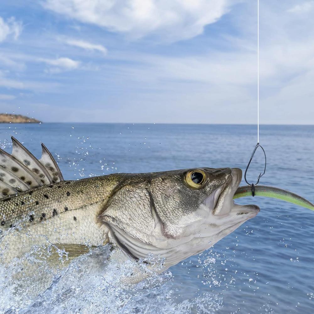 20pcs Weedless Barbed Fishing Hook Single Hook Carp Fishing Hook New Fly Hook