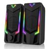 ZINSAN Cilicaper PC Gaming Speaker USB Desktop PC 5 различных RGB AUX аудио разъем динамик, динамик, динамик, динамик, подсветка, 3,5 мм